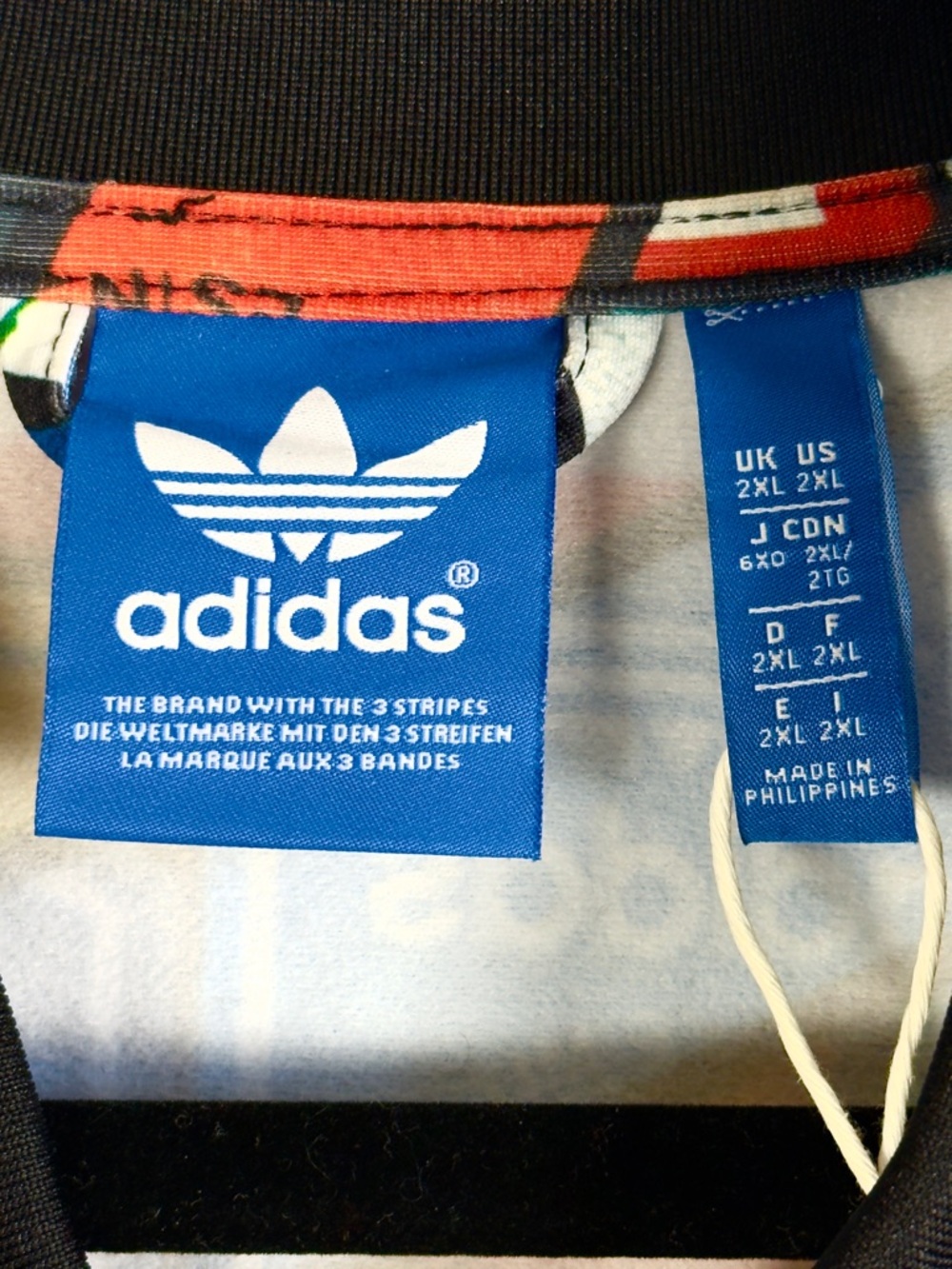 Adidas Originals Superstar "Tongue Labels" Track Jacket - All Over Print 2XL - Picture 10 of 12